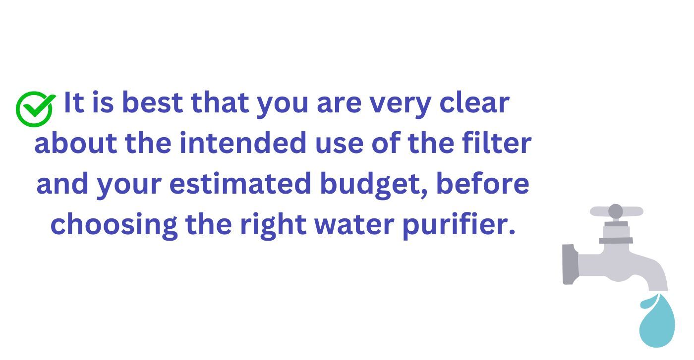 Choosing the right water purifier