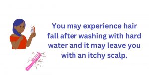Hair fall after washing with hard water