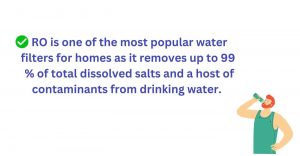 RO is most popular water filters for homes