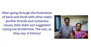 Customer satisfied from DrinkPrime service