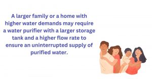 Water purifier for family