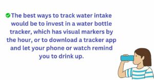 Best way to track water intake is to invest in a water bottle tracker