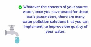 Improve quality of water